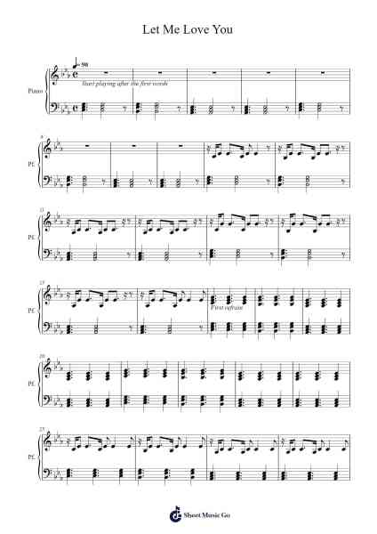 Let Me Love You Sheet Music by Andrea Bertoli-Arr.Joypoe Willze