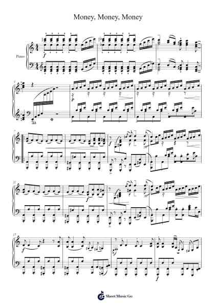 Money, Money, Money Sheet Music by ABBA-Arr.Dickbryce Biien