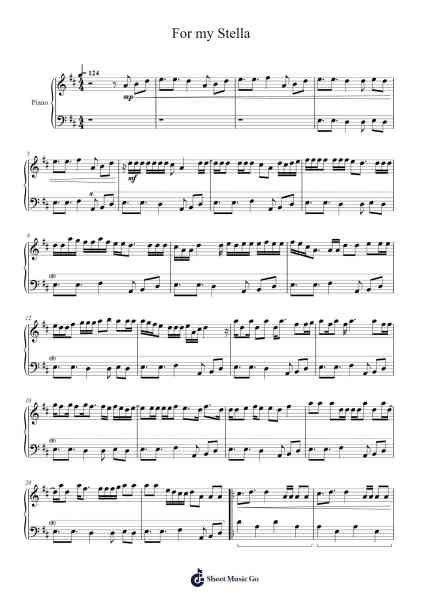 For my Stella Sheet Music by VISTY-Arr.Bartther Benxon