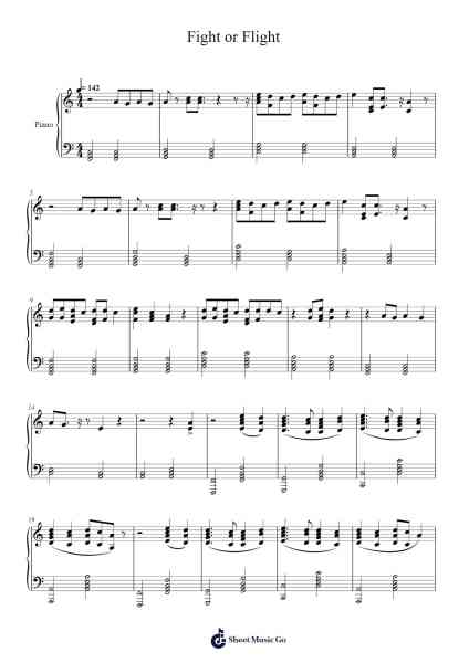 Fight or Flight Sheet Music by Duck Jacobs-Arr.Blyxine Cojane