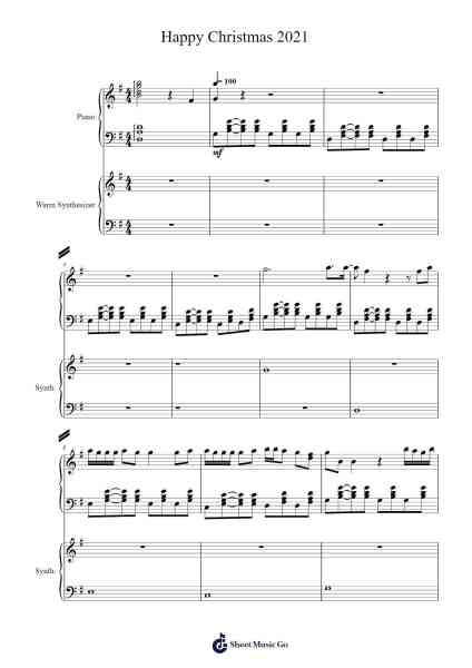 Happy Christmas 2021 Sheet Music by AntonisPat-Arr.Zoeliot Maugpe