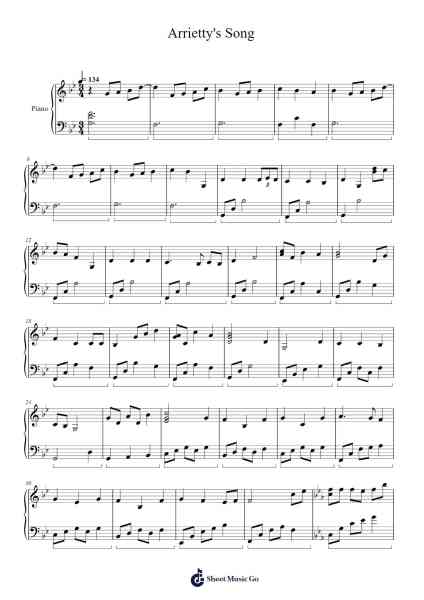 Arrietty's Song Sheet Music by Cecile Corbel-Arr.Westier Haylay