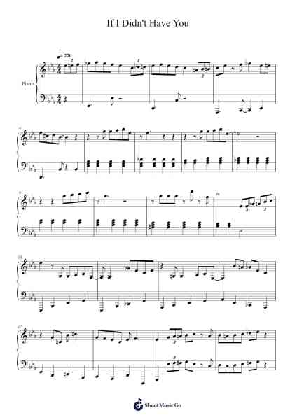 Monsters, Inc. (If I Didn't Have You) Sheet Music by Randy Newman-Arr.Regwill Nalome