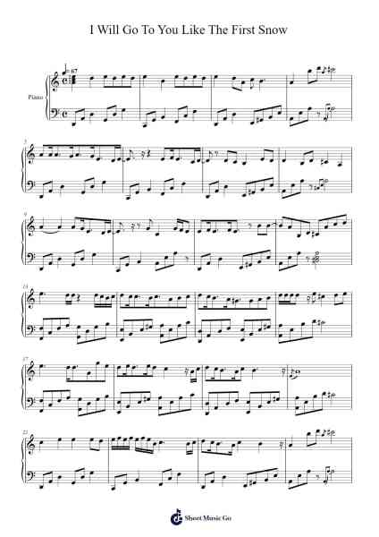 I will go to you like the first snow Sheet Music by Ailee-Arr.Hoybooth Saulives
