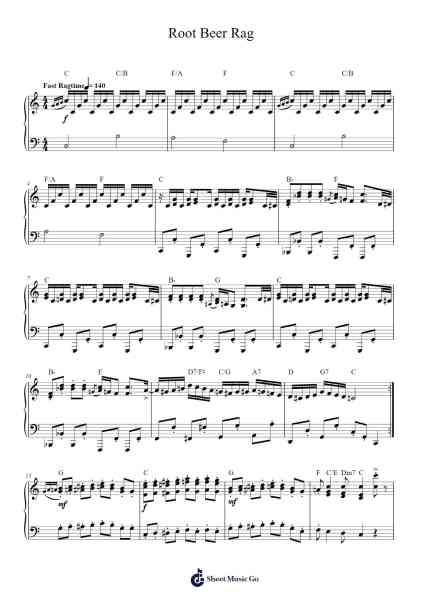 Root Beer Rag Notenblatt von Billy Joel-Arr.Carlchols