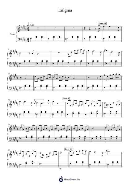 Enigma Sheet Music by Chabe-Arr.Sylgou
