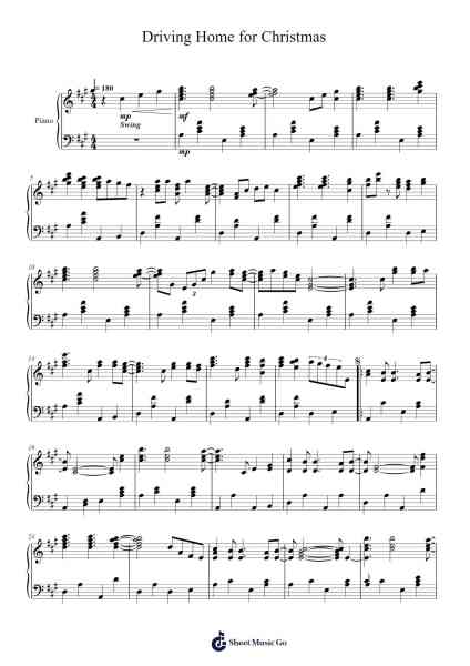 Driving Home for Christmas Sheet Music by Chris Rea-Arr.Jillcooke Murday