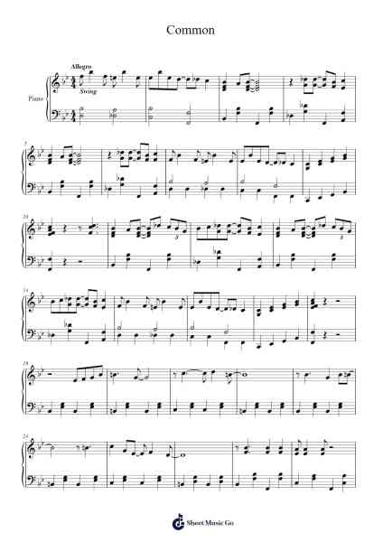 Common Sheet Music by Kevin Manthei-Arr.Danchloe