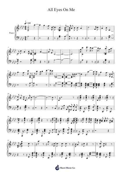 All Eyes On Me Sheet Music by undefined-Arr.Ciscer Georyale