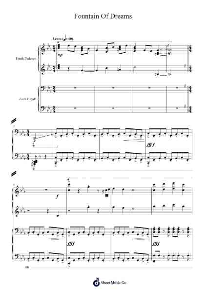 Fountain Of Dreams Sheet Music by Frank Heyde/Frank Tedesco-Arr.Bilsa Montlaw