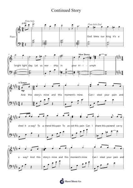 Continued Story Notenblatt von Flow-Arr.Reedgo