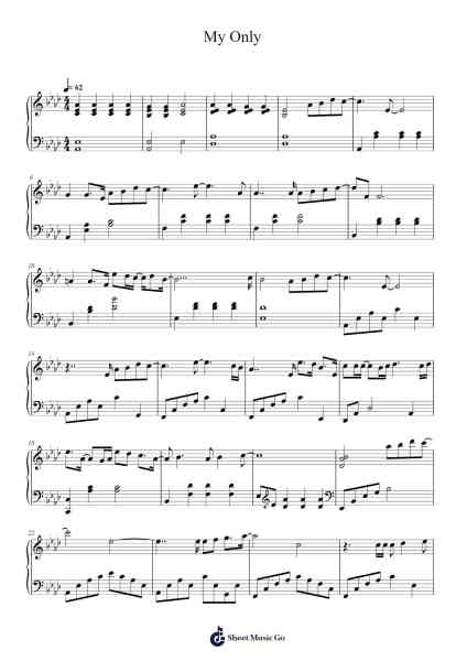 My Only Sheet Music by Zhou Shen-Arr.Swinfred Clarkdiah