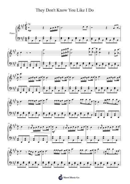 They Don't Know You Like I Do Sheet Music by Imagine Dragons-Arr.Stilhan Dalter