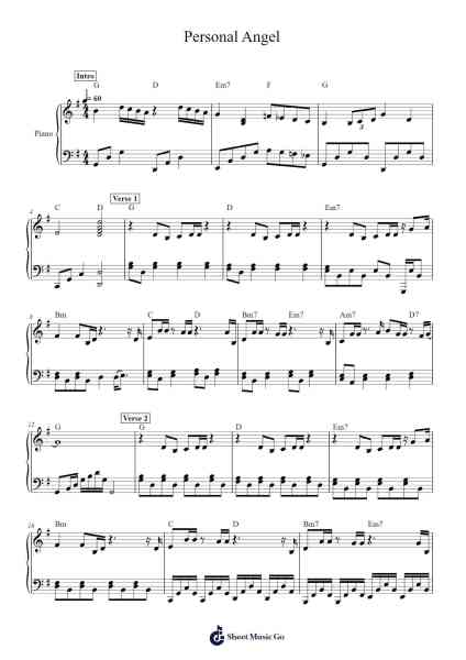 Personal Angel Sheet Music by Tank-Arr.Norther