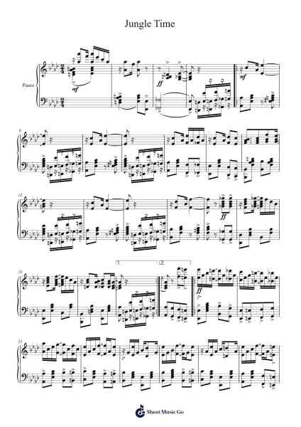 Jungle Time Sheet Music by E. Philip Severin-Arr.Pennlyle Ferpkins
