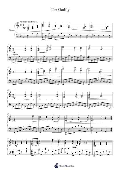 The Gadfly Suite, Op. 97a: Romance Sheet Music by Dmitri Shostakovich-Arr.Hewgy Fowearl