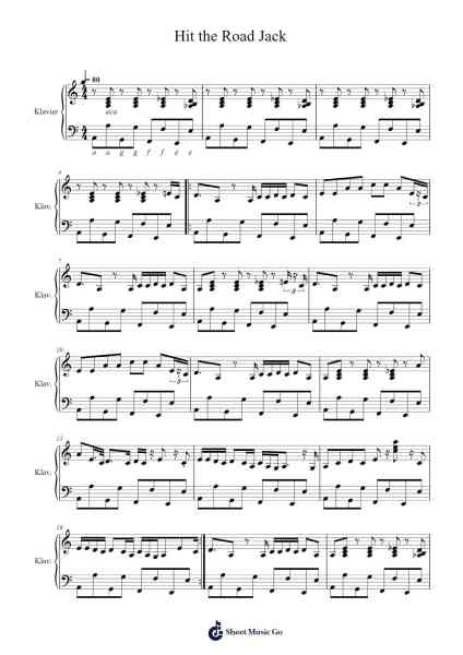 Hit the Road Jack Sheet Music by Ray Charles-Arr.Horncie Shapole