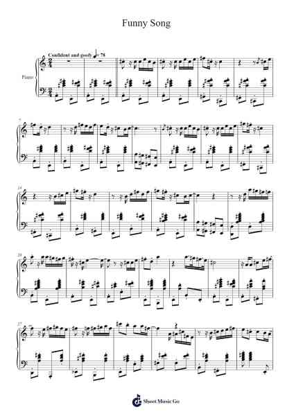 Funny Song Sheet Music by Thomas Hewitt Jones-Arr.Boyletio Wanleigh
