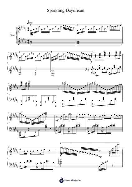 Sparkling Daydream Sheet Music by ZAQ-Arr.Holtbelle