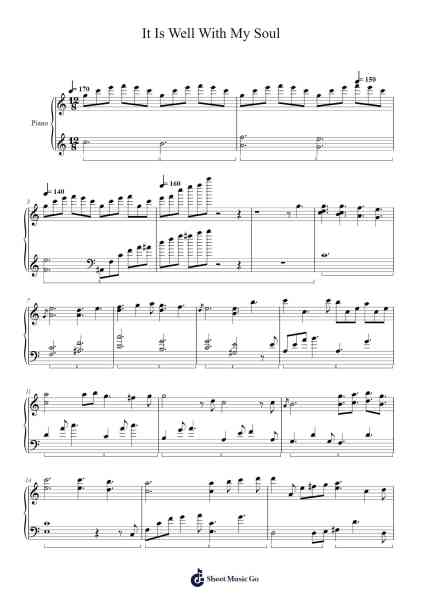 It Is Well With My Soul Sheet Music by Misc Praise Songs-Arr.Mattvey Chilrick
