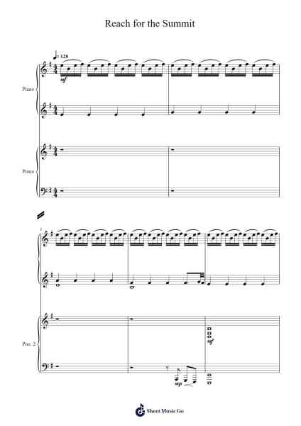 Reach for the Summit (Celeste Piano Collections) Sheet Music by Lena Raine-Arr.Colyork
