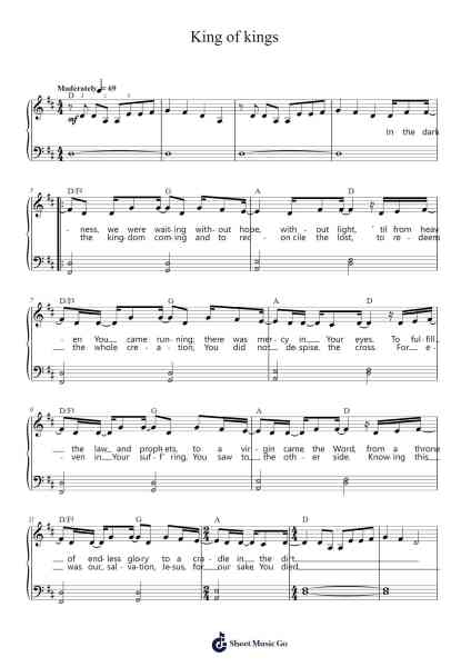 King of kings Sheet Music by Hillsong Worship-Arr.Loulup