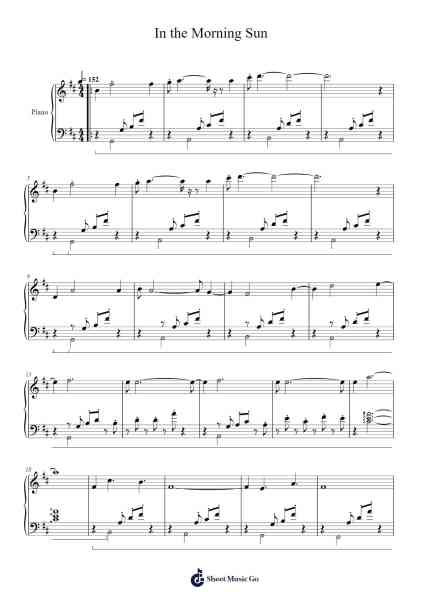 In the Morning Sun Sheet Music by Arata Iiyoshi-Arr.Simpbrown