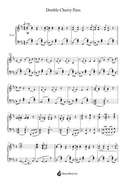 Double Cherry Pass Sheet Music by Koji Kondo-Arr.Nodric