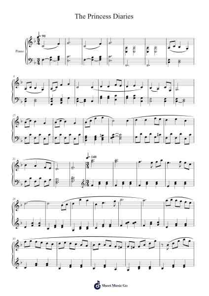 The Princess Diaries Sheet Music by John Debney-Arr.Wolflor Coltrid