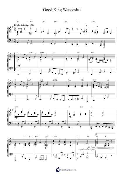 Good King Wenceslas Sheet Music by John Mason Neale-Arr.Duttraine