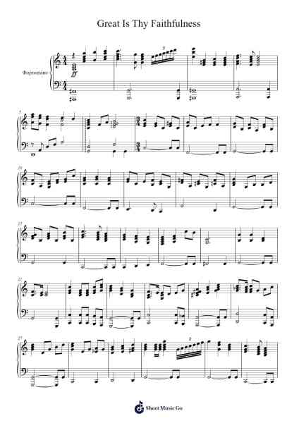Great Is Thy Faithfulness Sheet Music by undefined-Arr.O'Conbrooke