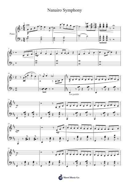 Nanairo Symphony Sheet Music by Coalamode-Arr.Charmie