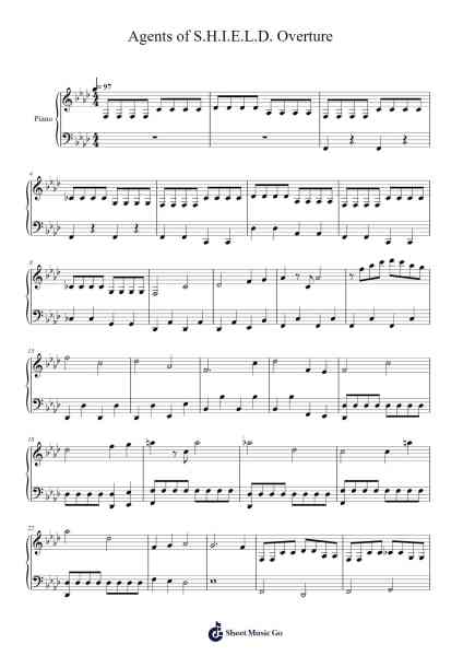 Agents of S.H.I.E.L.D. Overture Sheet Music by Bear McCreary-Arr.Hugill
