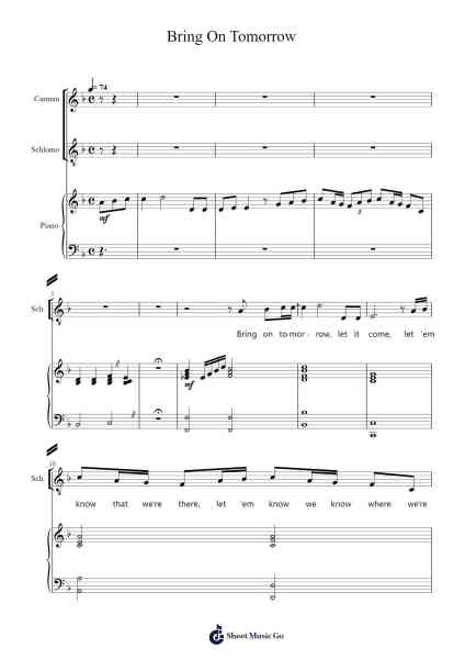 Bring On Tomorrow Sheet Music by Fame The Musical-Arr.Lengram Flowerliz