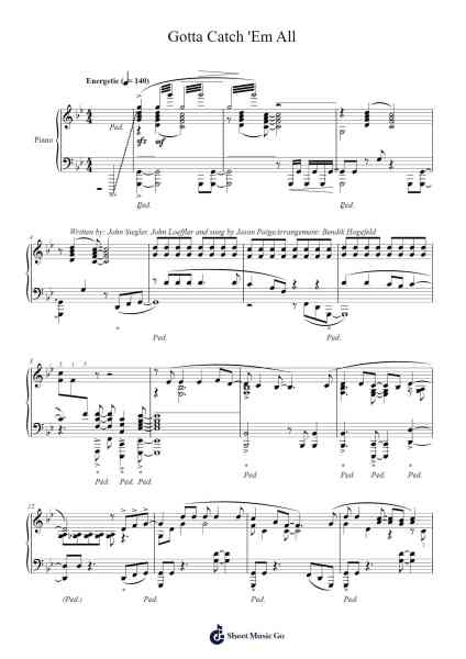 Gotta Catch 'Em All Sheet Music by Siegler & Loeffler-Arr.Webbzy
