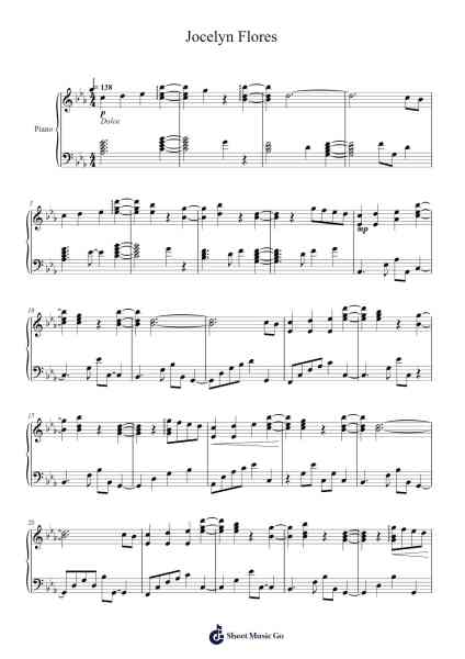 Jocelyn Flores Sheet Music by XXXTentacion-Arr.Louiste
