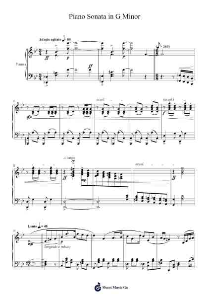 Piano Sonata No. 1 in G Minor, K. 478 Sheet Music by Fabian Leung-Arr.Wheatlin Ranpkins