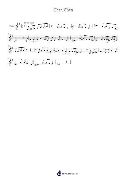 Chan Chan Sheet Music by Buena Vista Social Club-Arr.Alscroft Hylo