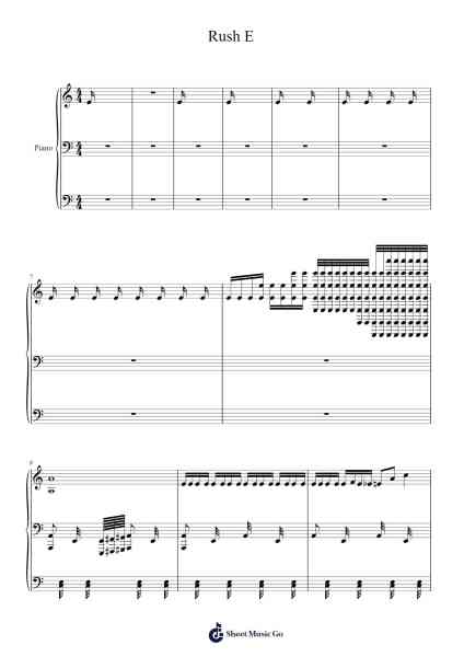 Rush E Sheet Music by Sheet Music Boss-Arr.Thadean Chilridge