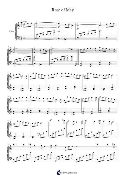 Rose of May - Final Fantasy IX Sheet Music by Misc Computer Games-Arr.Lechloe