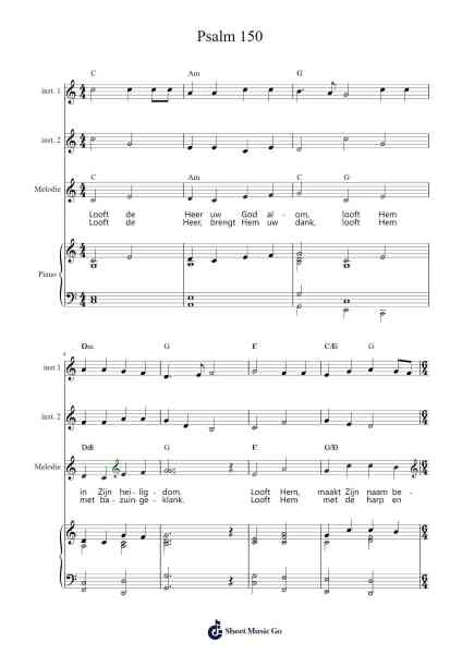 Psalm 150 Sheet Music by Misc Traditional-Arr.Stator