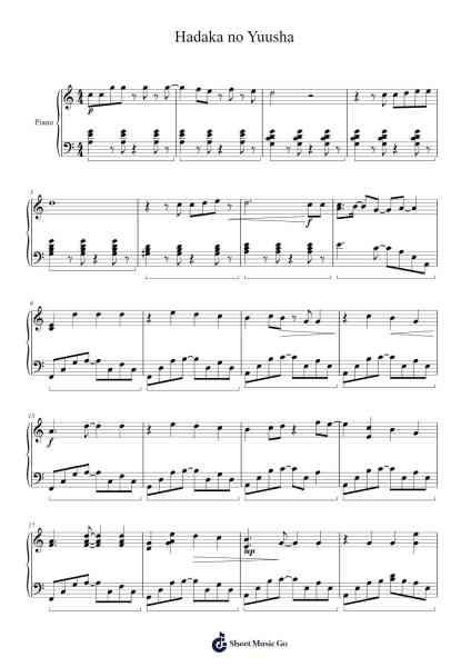 Hadaka no Yuusha Sheet Music by Vaundy-Arr.Dierclaude Hedwill