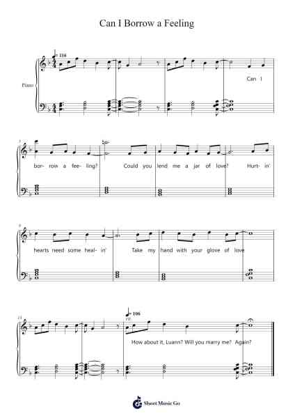 Can I Borrow a Feeling Sheet Music by Kirk van Houten-Arr.Wentio Termaltz