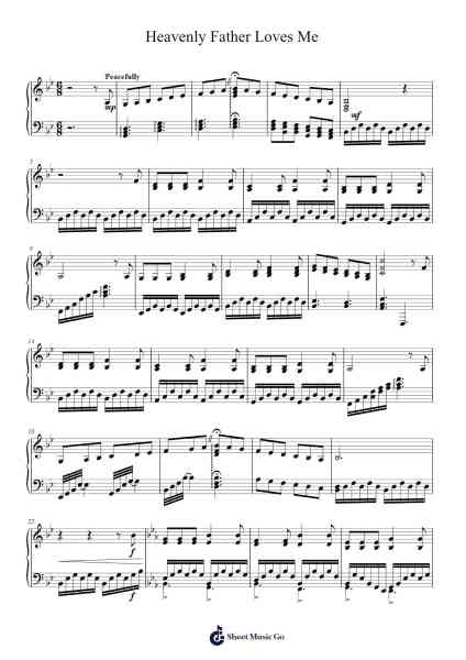 Heavenly Father Loves Me Sheet Music by undefined-Arr.Jorthodore Adegee