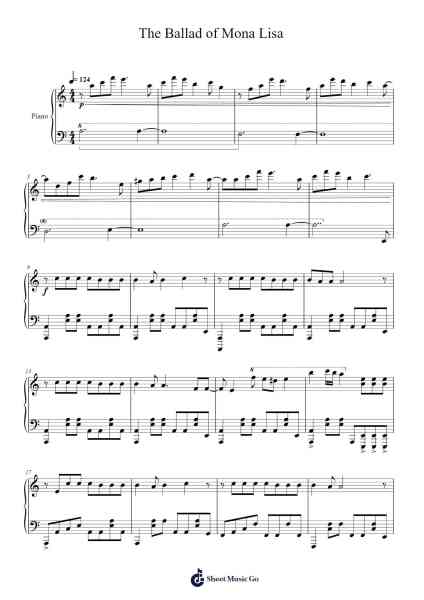 The Ballad of Mona Lisa Sheet Music by Panic! At the Disco-Arr.Osworth Gosca