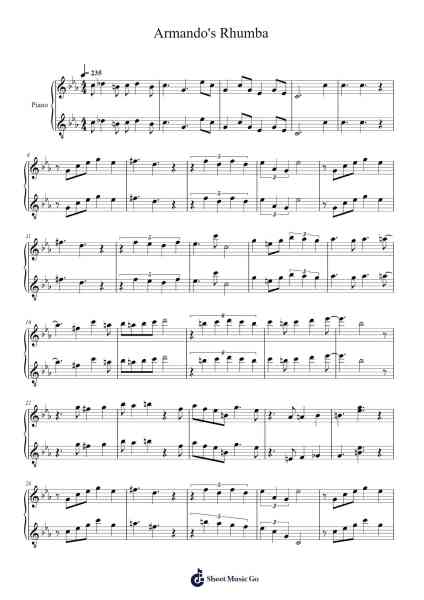 Armando's Rhumba Sheet Music by undefined-Arr.Sukeats Midpaul