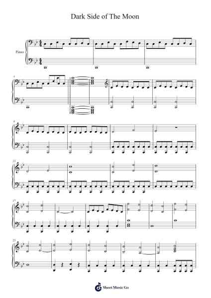 Dark Side of The Moon Sheet Music by Steve Jablonsky-Arr.Thodoreien