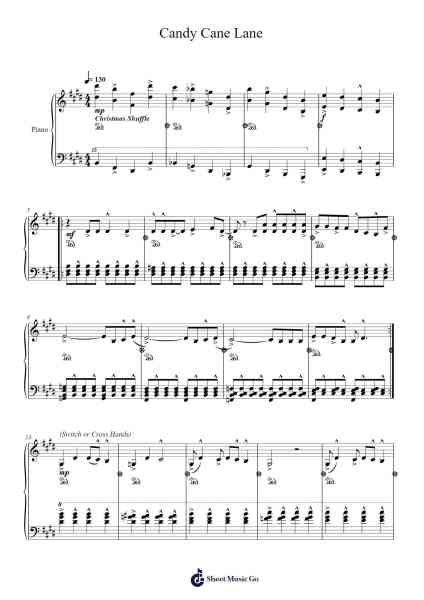 Candy Cane Lane Sheet Music by Sia-Arr.Rayward