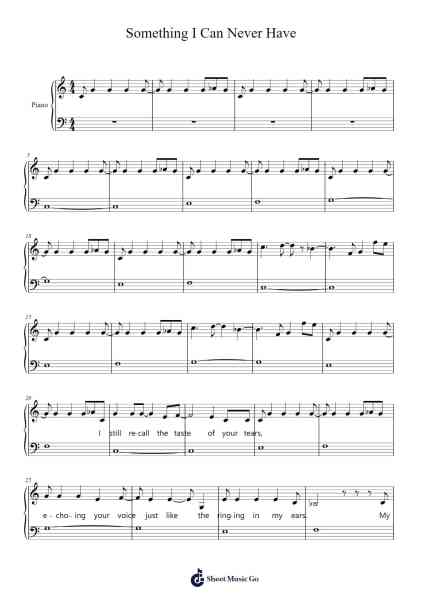 Something I Can Never Have Sheet Music by Trent Reznor-Arr.Twainryl