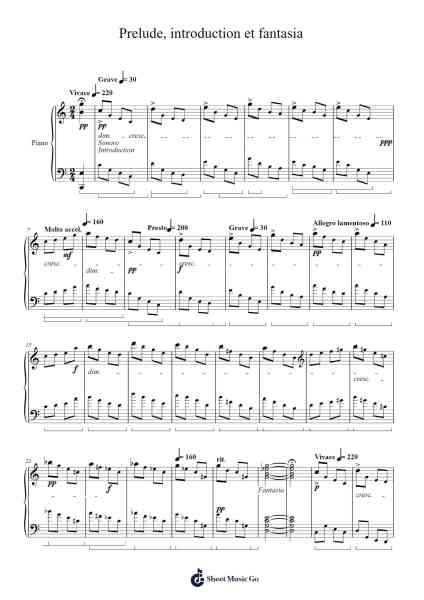 Op. 28 Prelude, introduction et fantasia Sheet Music by K.H.J.-Arr.Haletra Kimstone